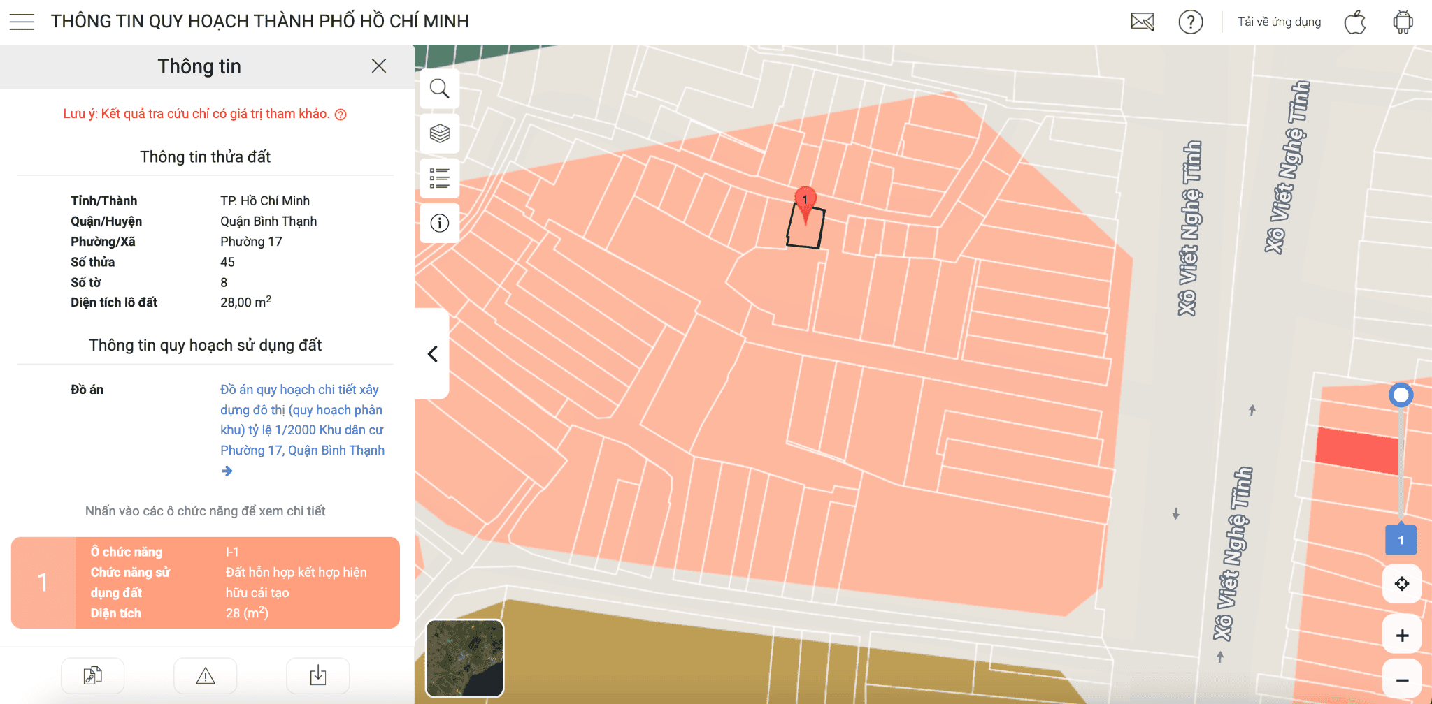 Tra cứu quy hoạch TP.HCM